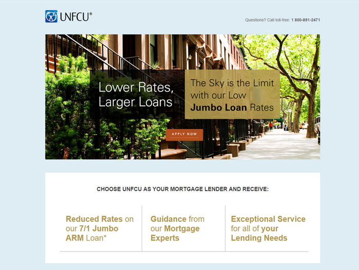 Mortgage Jumbo Loan microsite