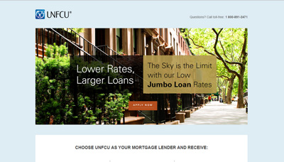 Mortgage Jumbo Loan microsite